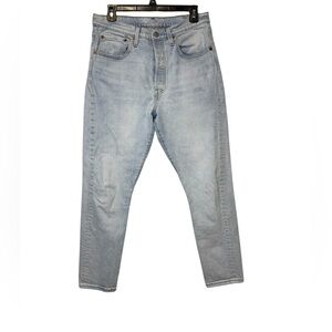 Levi's Premium 501 Skinny Jeans Light Wash Button Fly Denim Women's